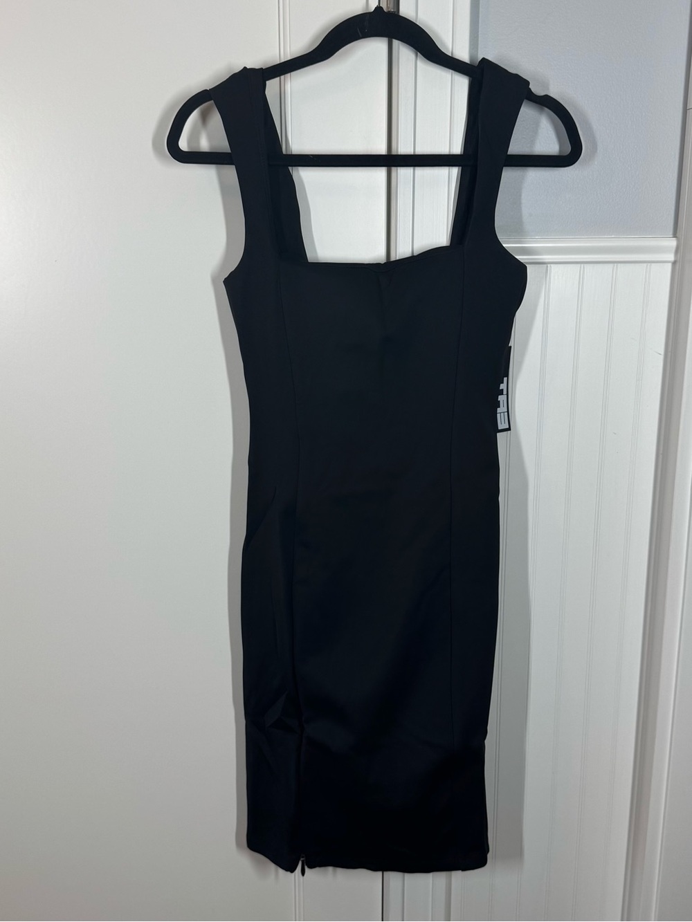 TA3โ Squarey Pencil Dress Sleeveless Shaping Corset Black large short nwt office